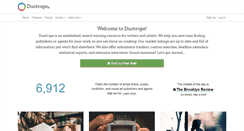 Desktop Screenshot of duotrope.com